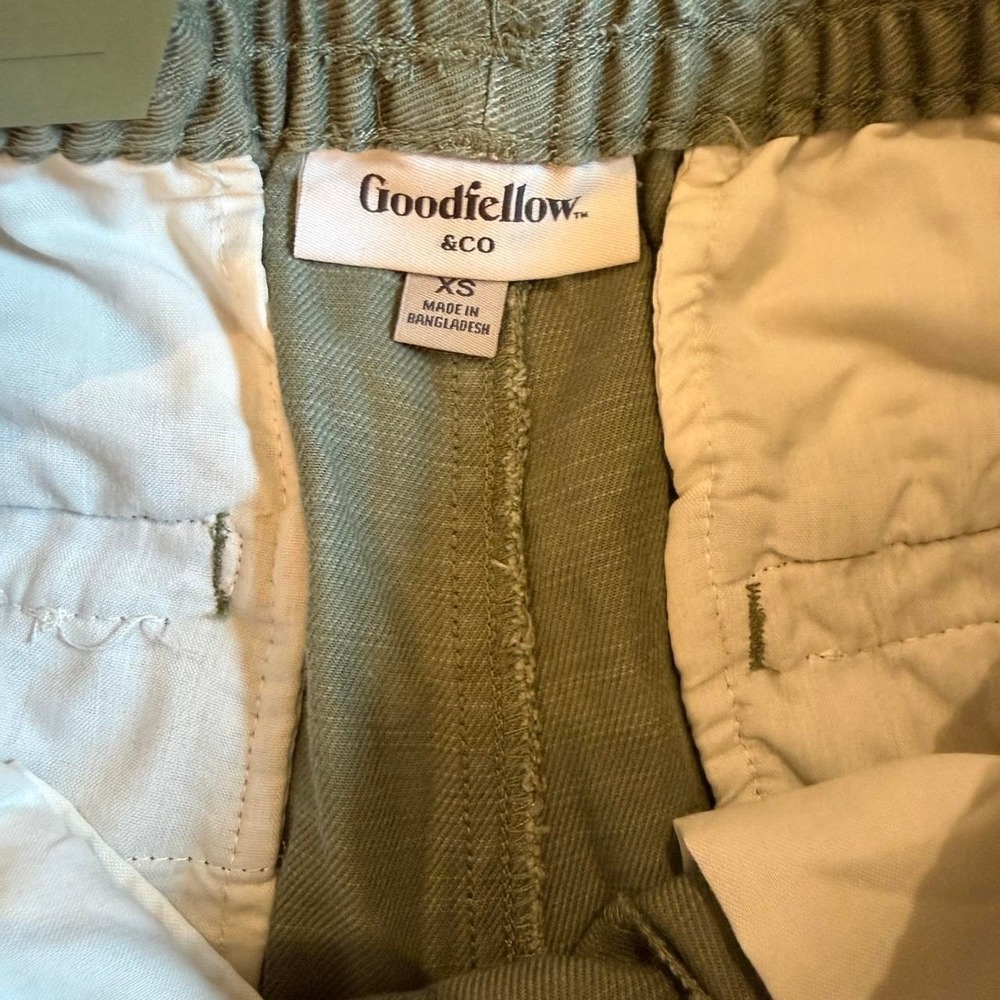Goodfellow & Co Vintage Pull-On Shorts Men's XS Olive Green Drawstring NWT - Picture 3 of 4